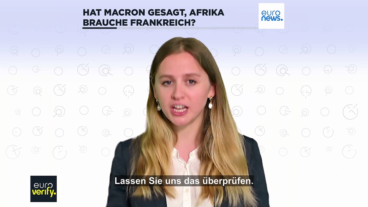 Hat Macron gesagt, Afrika brauche Frankreich immer noch zum Gedeihen?
