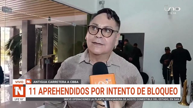 Once aprehendidos por agresiones a policías en intento de bloqueo en carretera antigua a Cochabamba
