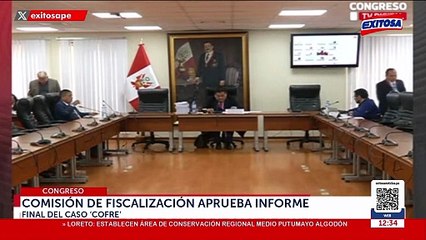 Caso Cofre: Comisión de Fiscalización aprueba informe final que recomienda evaluar vacancia de Dina Boluarte