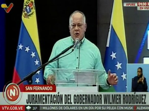 Sec. Gral. del PSUV Cabello: Wilmer va a convertirse en el líder político del pueblo apureño