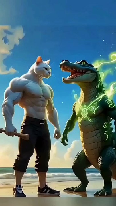 पापा बने मगर मॉन्सटर 🙀 #cats  #catsoftiktok #cat #cute #aiart #ai #poorcat #catlover #fyp