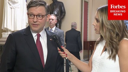 Speaker Johnson Describes Being In Oval Office When Trump-Musk Feud Erupted