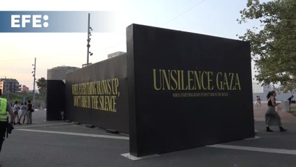 La instalación 'Unsilence Gaza' causa impacto en la jornada inaugural del Primavera Sound