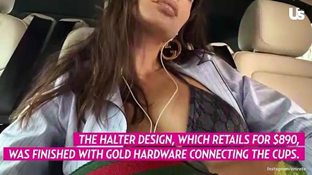 Emily Ratajkowski Shows Off Her Underboob in Sexy $890 Gucci Bikini