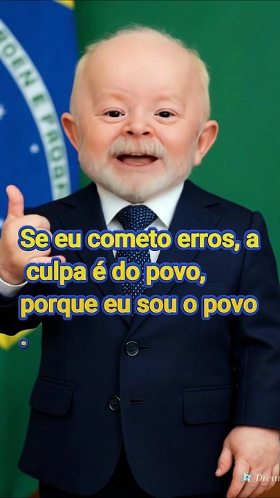 Lula manda a real Se eu cometo erros, a culpa é do povo, porque eu sou o povo