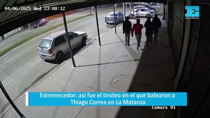 Estremecedor: así fue el tiroteo en el que balearon a Thiago Correa en La Matanza