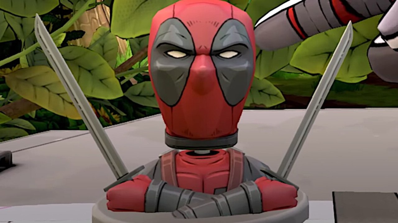 Barney stinson wird zu deadpool und beschwert sich über sein eigenes spiel