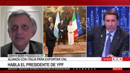 Gas licuado desde Vaca Muerta: Marín reveló que habrá exportaciones por 100 mil millones de dólares