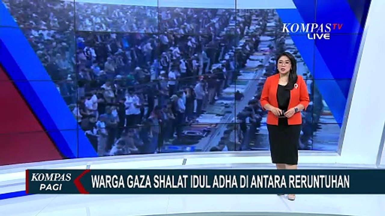 Pilu, Potret Ribuan Warga Gaza Salat Iduladha di Tengah Reruntuhan, Tanpa Daging dan Makanan Layak