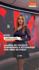 Estudiantes sorprendidos con 4rma de fuego