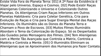 Existe Vida Fora do Planeta Terra.