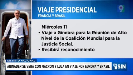 Abinader se reunirá con Lula y Macron durante encuentro de la OIT | Emisión Estelar SIN