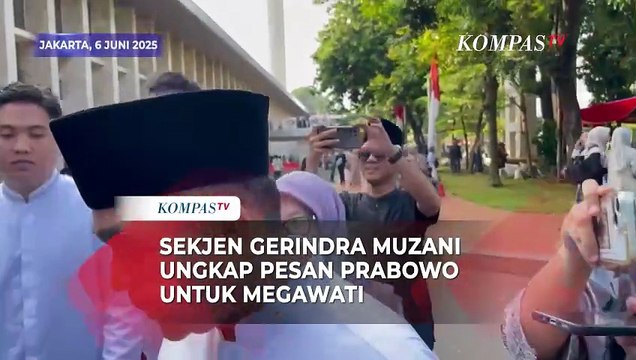 Sekjen Gerindra Muzani Ungkap Pesan Prabowo untuk Megawati Soekarnoputri