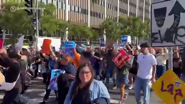 Así se vivieron las redadas contra migrantes y las protestas contra ICE en Los Ángeles
