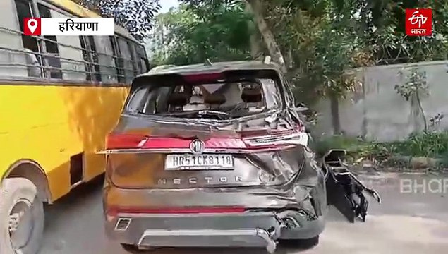 फरीदाबाद में तीन युवकों की मौत, चार घायल, दो कारों की टक्कर के बाद एक में लगी आग, दूसरी हाईवे पर दो बार पलटी