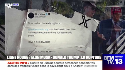 LIGNE ROUGE - Elon Musk-Donald Trump: la rupture