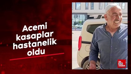 Acemi kasaplar hastanelik oldu