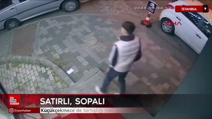 Küçükçekmece’de tartıştığı eski çalışanını satırla kovaladı