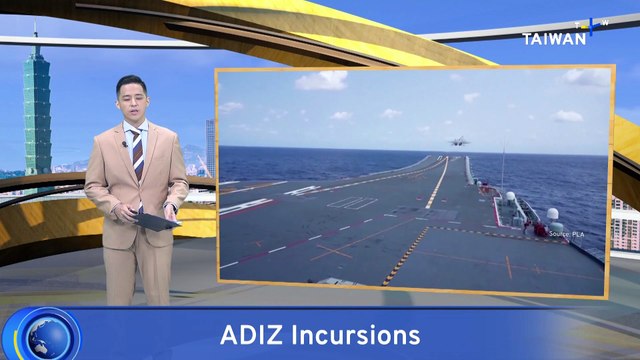 34 Chinese Warplanes, 8 Naval Vessels Operate Close to Taiwan