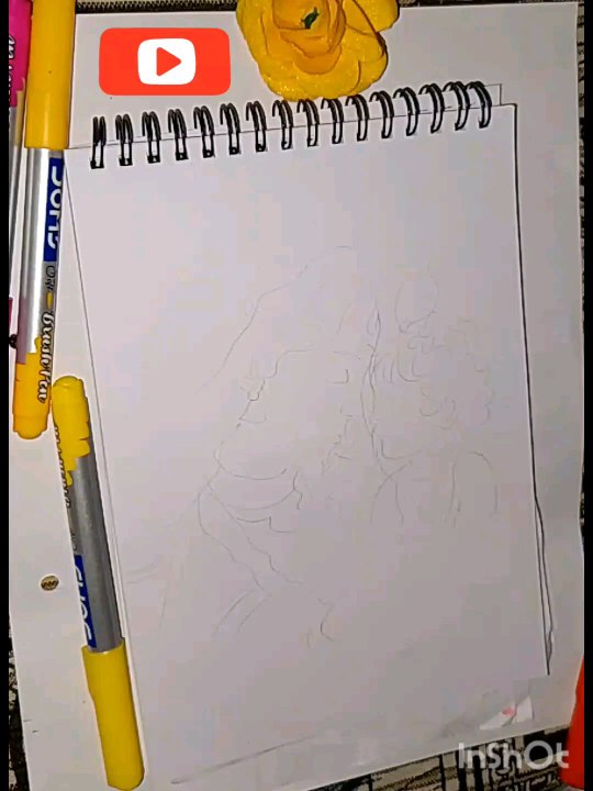 shree krishna drawing