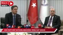 DEM Parti-MHP bayramlaşmasında 'demli çay' şakası