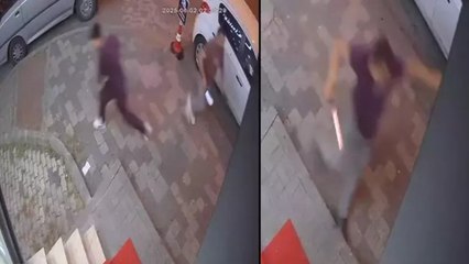 Küçükçekmece’de tartıştığı eski çalışanını satırla kovaladı