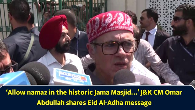 ‘Allow namaz in the historic Jama Masjid…’ J&K CM Omar Abdullah shares Eid Al-Adha message
