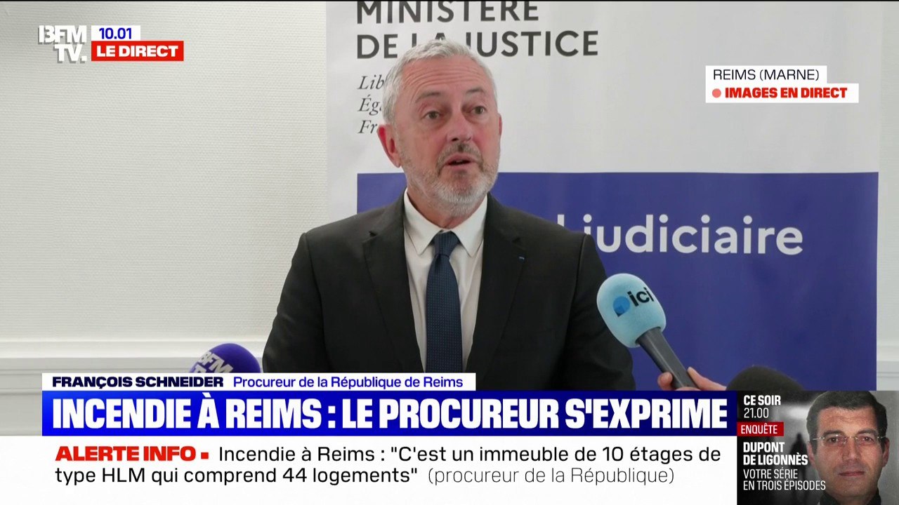 Incendie à Reims: le procureur de la République assure que le feu était "d'une extrême violence"