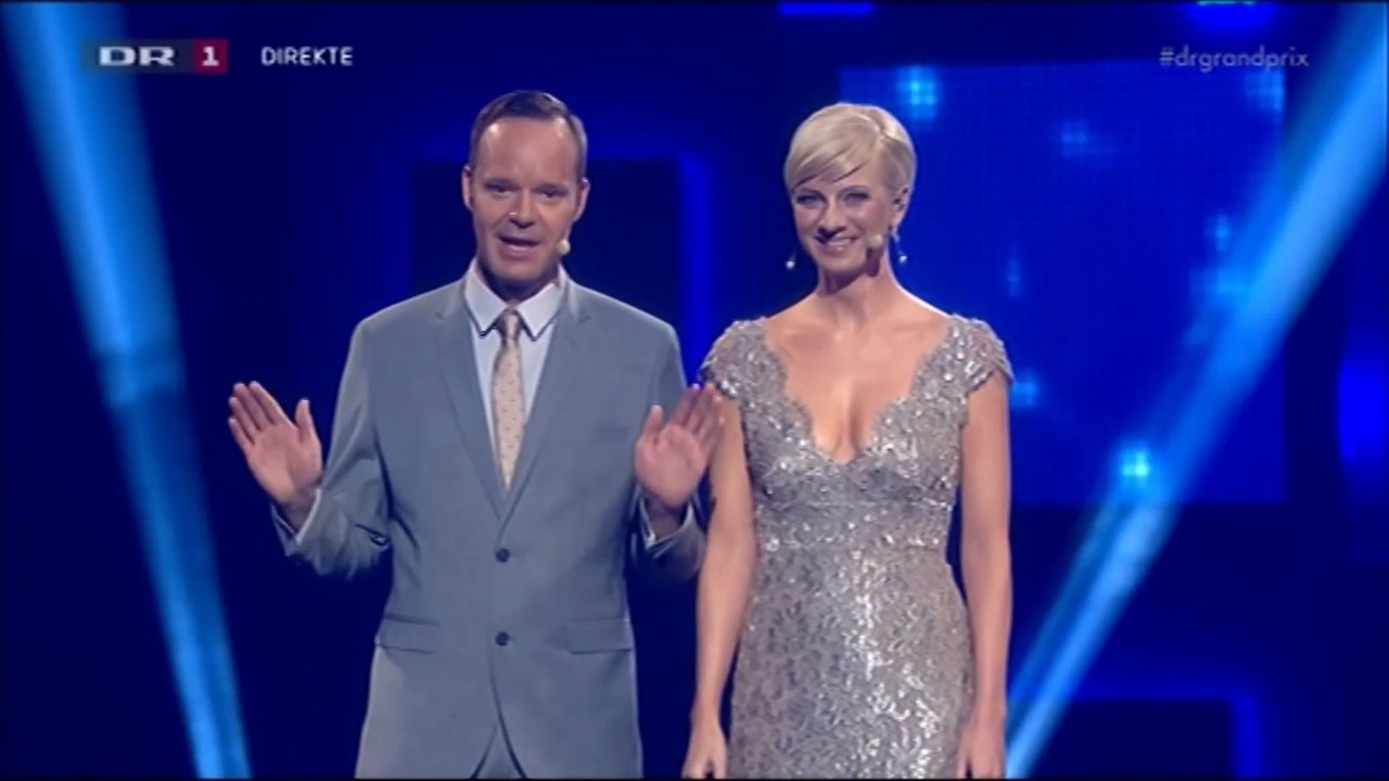 Jacob Riising i latex og sammen med Louise Wolff | Dansk Melodi Grand Prix 2014 | DR1