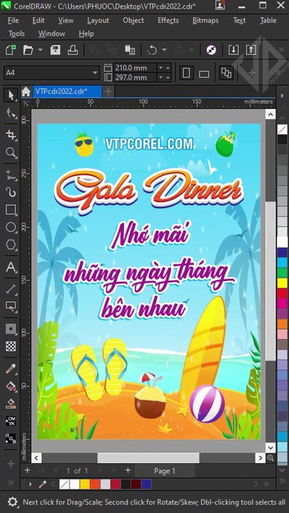 Create simple, quick yet eye-catching text effects in CorelDraw #vtpcorel