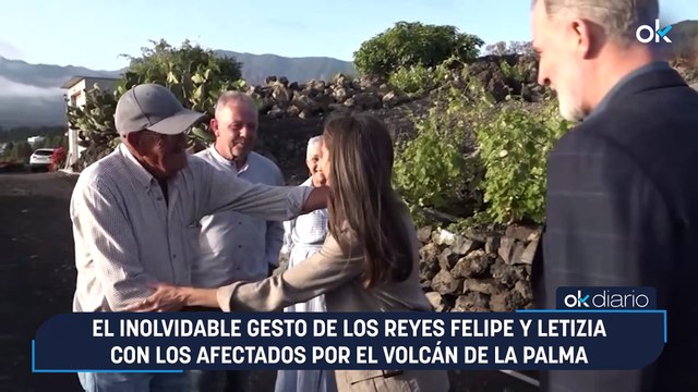 El inolvidable gesto de los Reyes Felipe y Letizia con los afectados por el volcán de La Palma