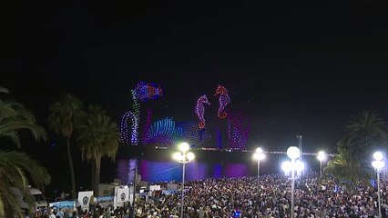 مخلوقات بحرية تُضيء سماء نيس قبيل مؤتمر الأمم المتحدة للمحيطات