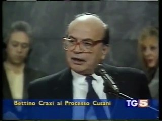 Craxi deposizione al Processo di Mani Pulite