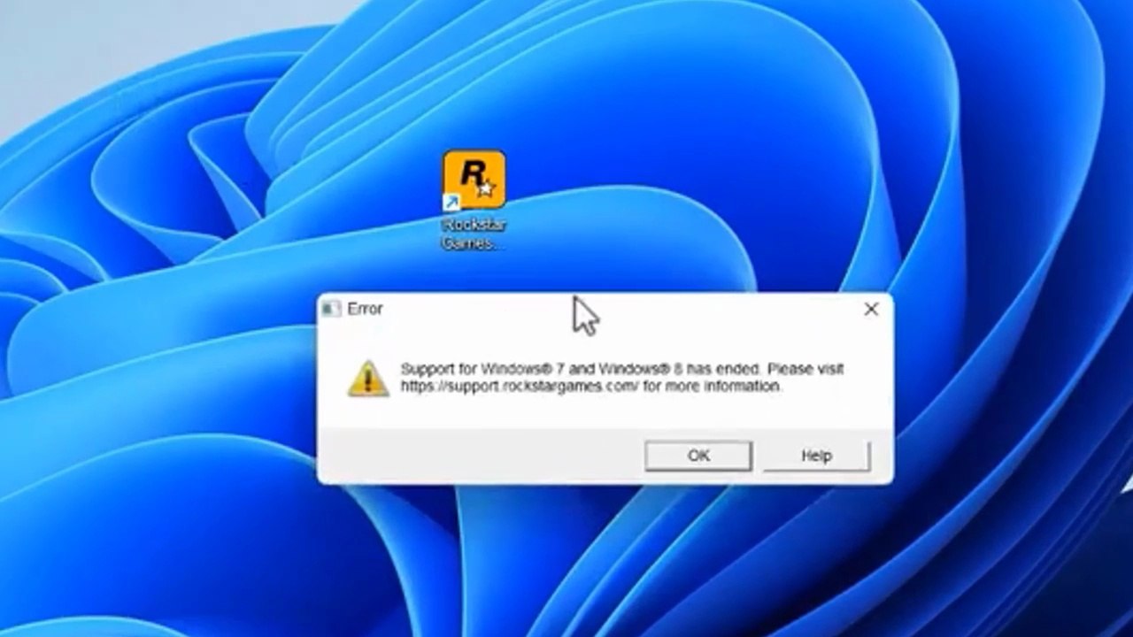 How to Fix Rockstar Games Launcher Error: "Support for Windows 7 and Windows 8 has Ended" on Windows 11 / 10