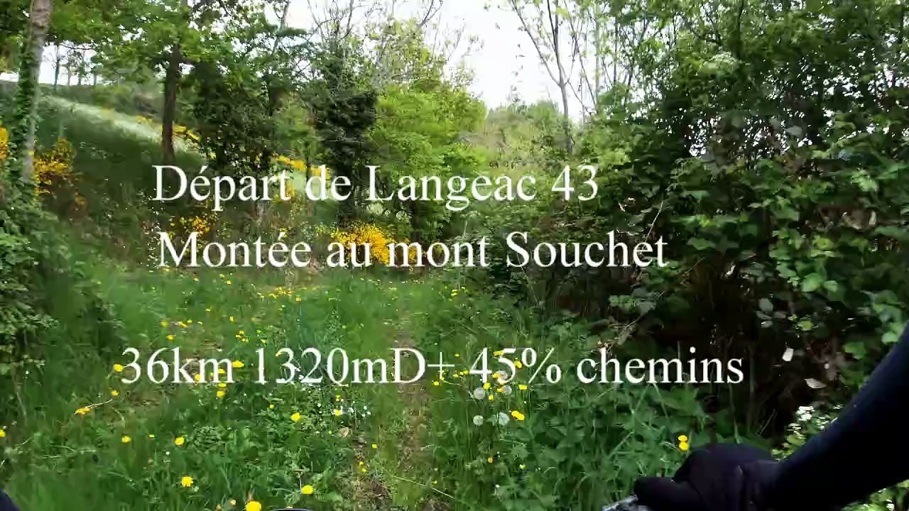 Mont Mouchet , montée et DH / VTT depuis Langeac (Hte Loire)