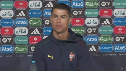CRISTIANO RONALDO, COLETIVA COMPLETA ANTES DE PORTUGAL x ESPAÑA NA FINAL DA NATIONS LEAGUE