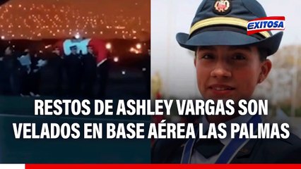Ashley Vargas: Restos de la alférez FAP son velados en la base aérea Las Palmas