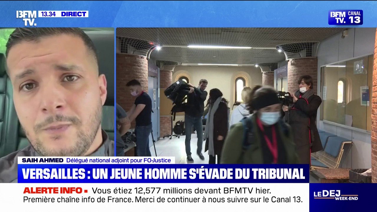 Évasion au tribunal de Versailles: "La sécurité dans les tribunaux est un sujet n°1, notamment dans les extractions judiciaires", estime Saih Ahmed (FO-Justice)