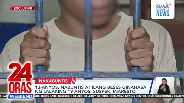 13-anyos, nabuntis at ilang beses ginahasa ng lalaking 19-anyos; suspek, inaresto | 24 Oras Weekend