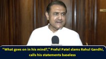 “What goes on in his mind?,” Praful Patel slams Rahul Gandhi, calls his statements baseless