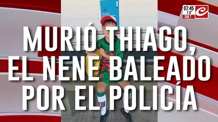 Dolor y bronca por la muerte de Thiago: tenía siete años y fue alcanzado por una proyectil policial