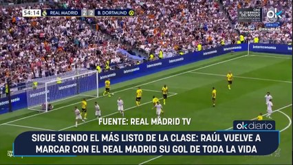 Sigue siendo el más listo de la clase: Raúl vuelve a marcar con el Real Madrid su gol de toda la vida