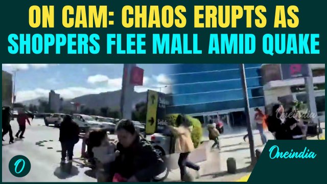 VIDEO: Shoppers Flee In CHAOS As 6.4 Quake Rocks Northern Chile, Glass Panels Crash Down Inside Mall