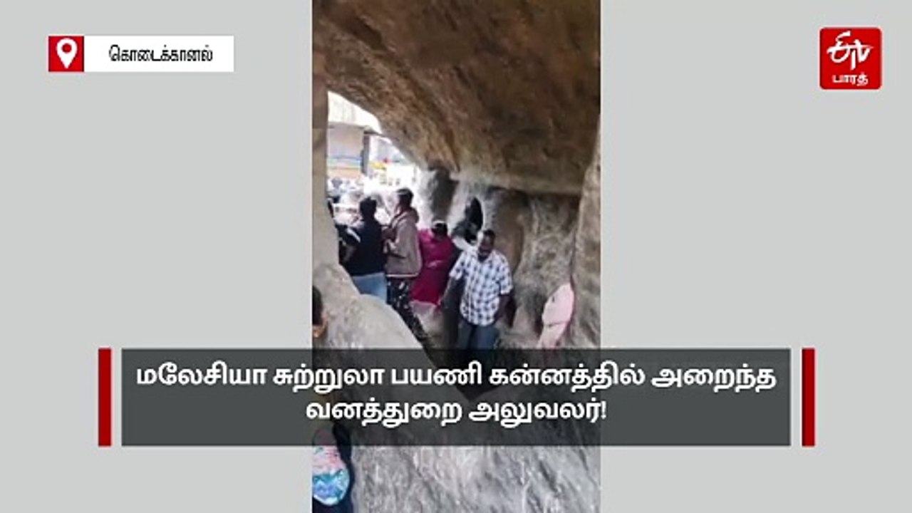 மலேசியா சுற்றுலாப் பயணி கன்னத்தில் அறைந்த வனத்துறை அலுவலர்... கொடைக்கானலில் பரபரப்பு!