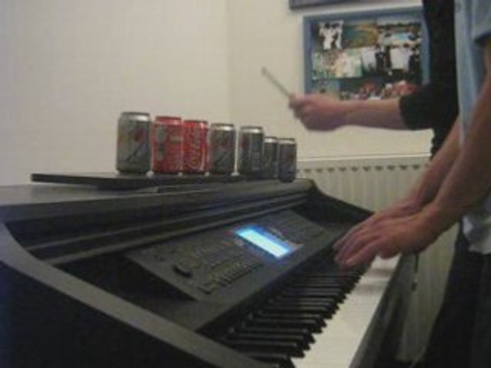 solo de batterie à la canette : insolite !!!