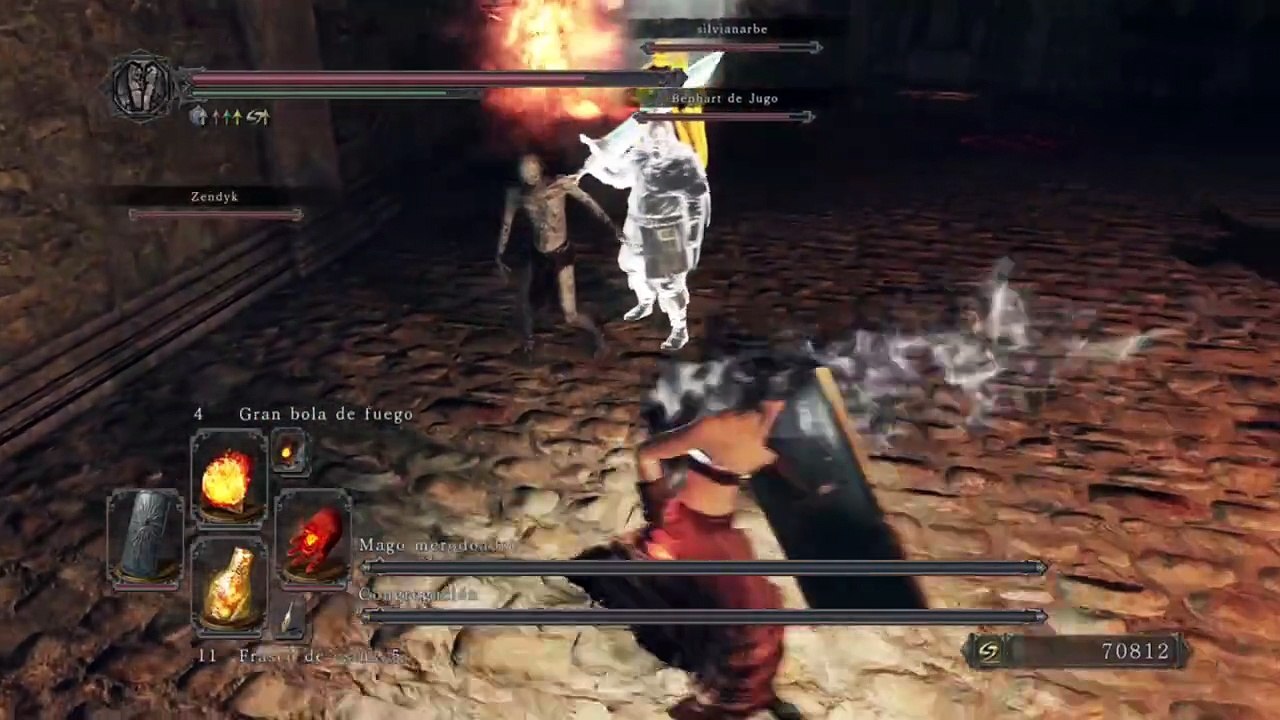 Dark Souls 2 #17 Guia 100x100 vuelta 3 Ensenada Piedra brillante Tseldora