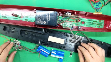 تعديل كشاف ببطارية 6 فولت لبطاريات ليثيوم وتشغيل اوتوماتيكي-1