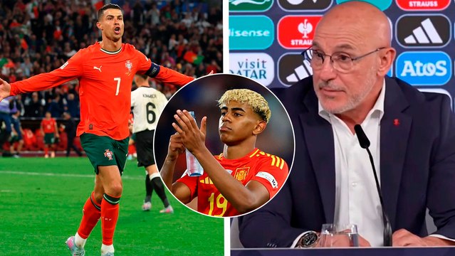 Luis de la Fuente agradece a Cristiano Ronaldo su preocupación por Lamine Yamal