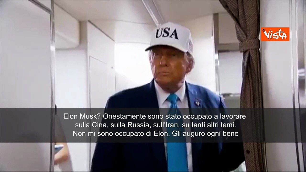 Trump: Musk? Mi sto occupando di Cina, Russia, Iran. Non ci ho pensato, ma gli auguro ogni bene
