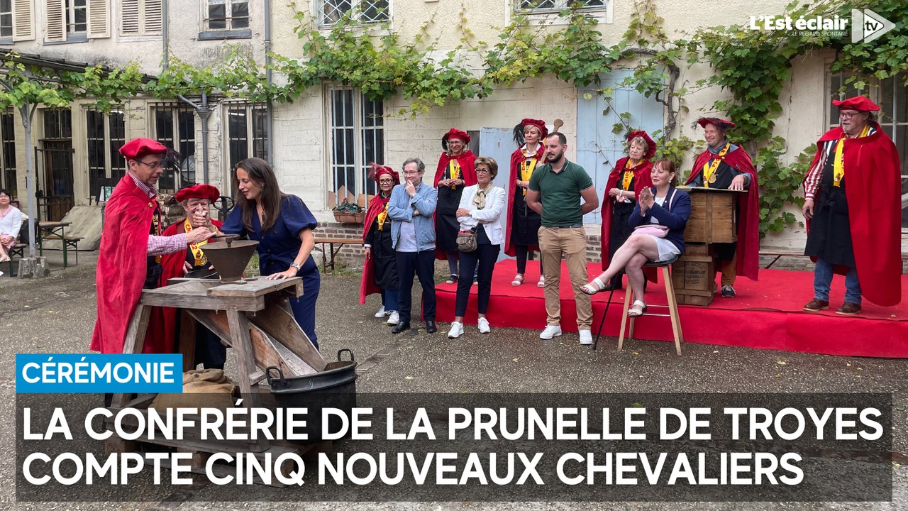 La confrérie de la Prunelle de Troyes compte cinq nouveaux chevaliers
